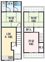 大阪府堺市西区鳳中町8丁（賃貸テラスハウス3LDK・1階・61.47㎡） その2