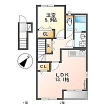 大阪府和泉市桑原町（賃貸アパート1LDK・2階・53.86㎡） その2