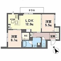 大阪府高石市加茂2丁目（賃貸アパート2LDK・3階・60.28㎡） その2