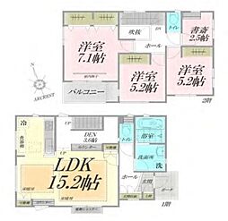 西武池袋線 東久留米駅 バス6分 御成橋下車 徒歩10分