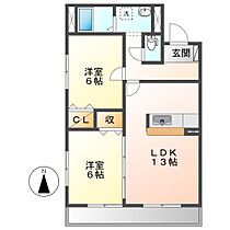 クレールはな  ｜ 岡山県倉敷市笹沖（賃貸マンション2LDK・3階・56.31㎡） その2