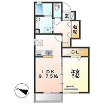 岡山県倉敷市中庄（賃貸アパート1LDK・1階・43.23㎡） その2