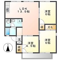 岡山県倉敷市福島（賃貸アパート3LDK・1階・62.68㎡） その2