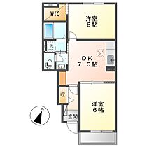 岡山県倉敷市真備町有井（賃貸アパート2DK・1階・46.06㎡） その2