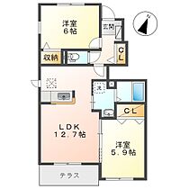 岡山県総社市中原（賃貸アパート2LDK・1階・55.47㎡） その2