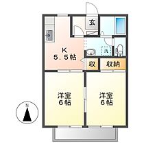 岡山県都窪郡早島町早島（賃貸アパート2K・1階・40.92㎡） その2