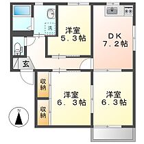 岡山県倉敷市大島（賃貸アパート3DK・2階・61.99㎡） その2