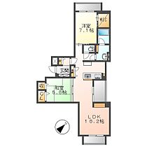 岡山県倉敷市茶屋町（賃貸マンション2LDK・2階・77.35㎡） その2