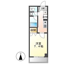 岡山県倉敷市昭和1丁目（賃貸マンション1K・1階・25.08㎡） その2