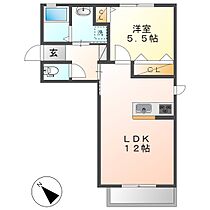 サン・フィークスＡ  ｜ 岡山県倉敷市白楽町（賃貸アパート1LDK・2階・42.17㎡） その2