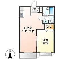 エルディムデュエット  ｜ 岡山県倉敷市中庄（賃貸アパート1LDK・2階・39.60㎡） その2