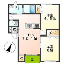 岡山県小田郡矢掛町矢掛（賃貸アパート2LDK・1階・51.96㎡） その2