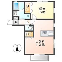 岡山県倉敷市平田（賃貸アパート1LDK・2階・43.89㎡） その2