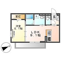 岡山県倉敷市日ノ出町1丁目（賃貸アパート1LDK・2階・35.60㎡） その2