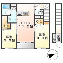 岡山県倉敷市大内（賃貸アパート2LDK・2階・60.70㎡） その2