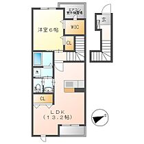 フォレストパークＢ  ｜ 岡山県倉敷市連島町鶴新田（賃貸アパート1LDK・2階・51.13㎡） その2