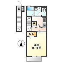 アデランテ  ｜ 岡山県倉敷市東塚5丁目（賃貸アパート1K・2階・37.93㎡） その2