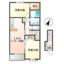 ラ・セレーノ  ｜ 岡山県倉敷市連島町鶴新田（賃貸アパート2LDK・2階・57.21㎡） その2