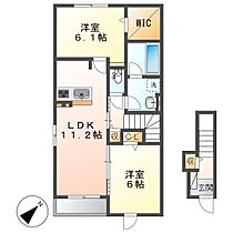 ブリランテA  ｜ 岡山県倉敷市福田町古新田（賃貸アパート2LDK・2階・59.09㎡） その2