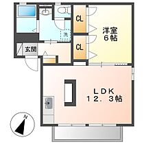 ハイム長田Ａ  ｜ 岡山県倉敷市児島柳田町（賃貸アパート1LDK・1階・43.75㎡） その2