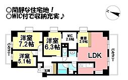 間取図画像 3SLDK