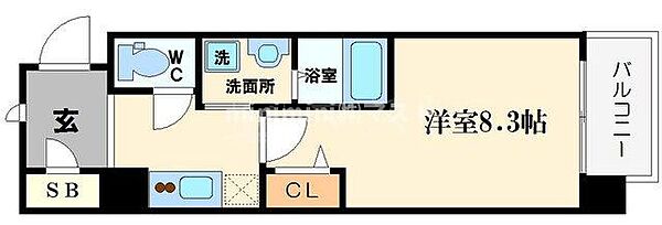 アスリート本町リバーウエスト ｜大阪府大阪市西区川口1丁目(賃貸マンション1K・10階・26.00㎡)の写真 その2