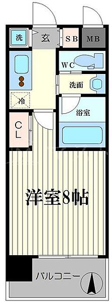 エスライズ北堀江スワン ｜大阪府大阪市西区北堀江2丁目(賃貸マンション1K・8階・24.91㎡)の写真 その2