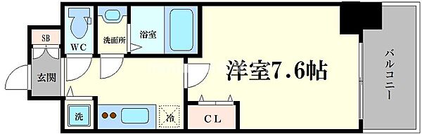 サムティ福島ＰＯＲＴＡ ｜大阪府大阪市福島区鷺洲4丁目(賃貸マンション1K・9階・24.36㎡)の写真 その2