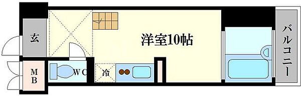 是空弁天 ｜大阪府大阪市港区弁天4丁目(賃貸マンション1R・4階・28.01㎡)の写真 その2