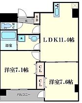 ヴェスタ堀江 401 ｜ 大阪府大阪市西区南堀江3丁目16番地4号（賃貸マンション2LDK・4階・56.95㎡） その2