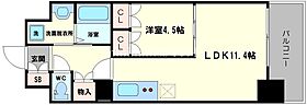 大拓ハイツ22 502 ｜ 大阪府大阪市福島区野田5丁目16-12（賃貸マンション1LDK・5階・41.42㎡） その2