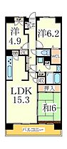 千葉県白井市冨士（賃貸マンション3LDK・13階・76.27㎡） その2