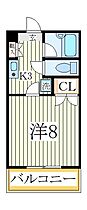 パレスベラージオ  ｜ 千葉県柏市東上町（賃貸アパート1K・3階・25.40㎡） その2