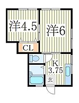 フラットケン南柏  ｜ 千葉県流山市松ケ丘1丁目（賃貸アパート2K・2階・28.91㎡） その2