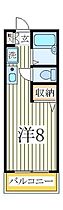 ＡＤ南柏Ｃ棟  ｜ 千葉県柏市今谷上町（賃貸アパート1R・1階・20.40㎡） その2