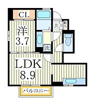 ロイヤルスリーゼ  ｜ 千葉県野田市山崎（賃貸アパート1LDK・1階・34.09㎡） その2