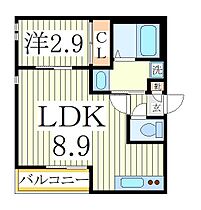 ＲＩＺＥＳＴ　Ｋオークス  ｜ 千葉県柏市東2丁目（賃貸アパート1LDK・1階・29.55㎡） その2