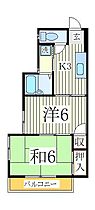 小林ハイツ  ｜ 千葉県流山市こうのす台（賃貸アパート2K・2階・34.70㎡） その2