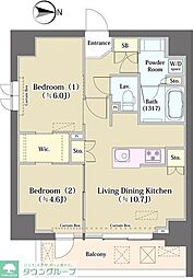 間取図画像 2LDK