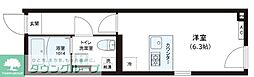 レピュア錦糸町レジデンスII ワンルームの間取図画像