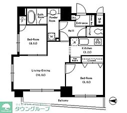 ParkCube本所吾妻橋 2LDKの間取図画像