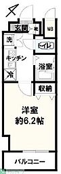 ドルチェ東京向島弐番館 1Kの間取図画像