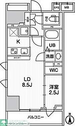 テラス森下 1LDKの間取図画像
