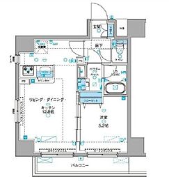 ジェノヴィア浅草3グリーンヴェール 1LDKの間取図画像