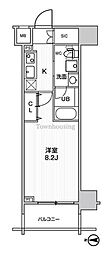 ステージグランデ錦糸町2 1Kの間取図画像