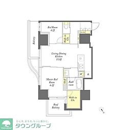 プライムメゾン 2LDKの間取図画像