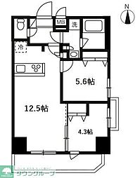 ハーモニーレジデンスグローバルキャピタル 2LDKの間取図画像