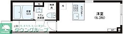 レピュア錦糸町レジデンスII ワンルームの間取図画像