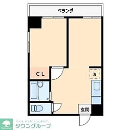 ホワイトアベニュー古谷 2DKの間取図画像