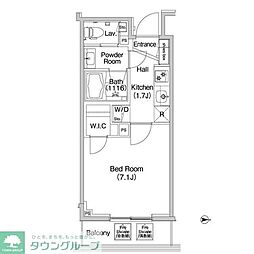 COMFORIA錦糸町 1Kの間取図画像